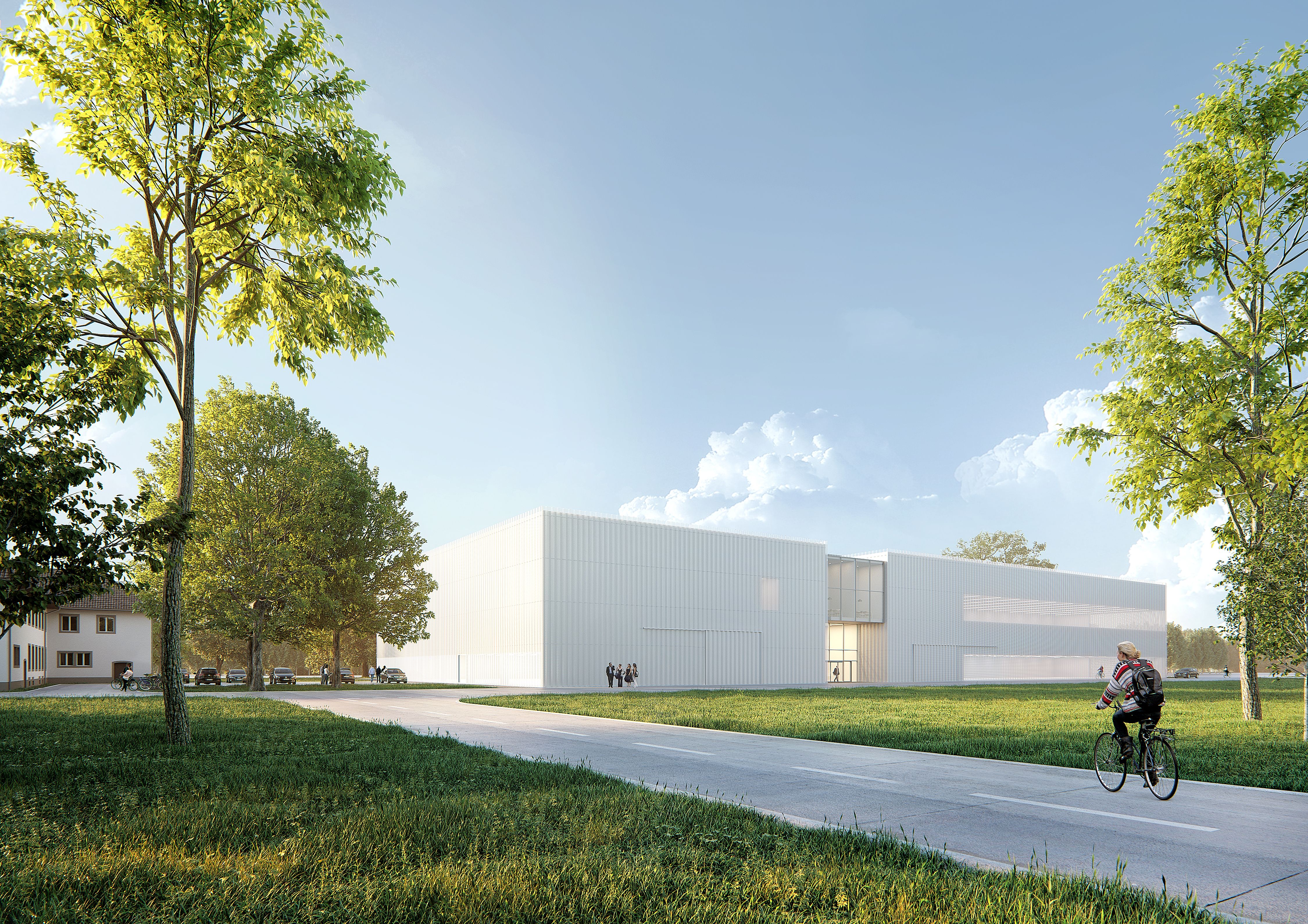 Animationsansicht der Karlsruher Forschungsfabrik auf dem Campus Ost des KIT Animationsansicht der Karlsruher Forschungsfabrik auf dem Campus Ost des KIT