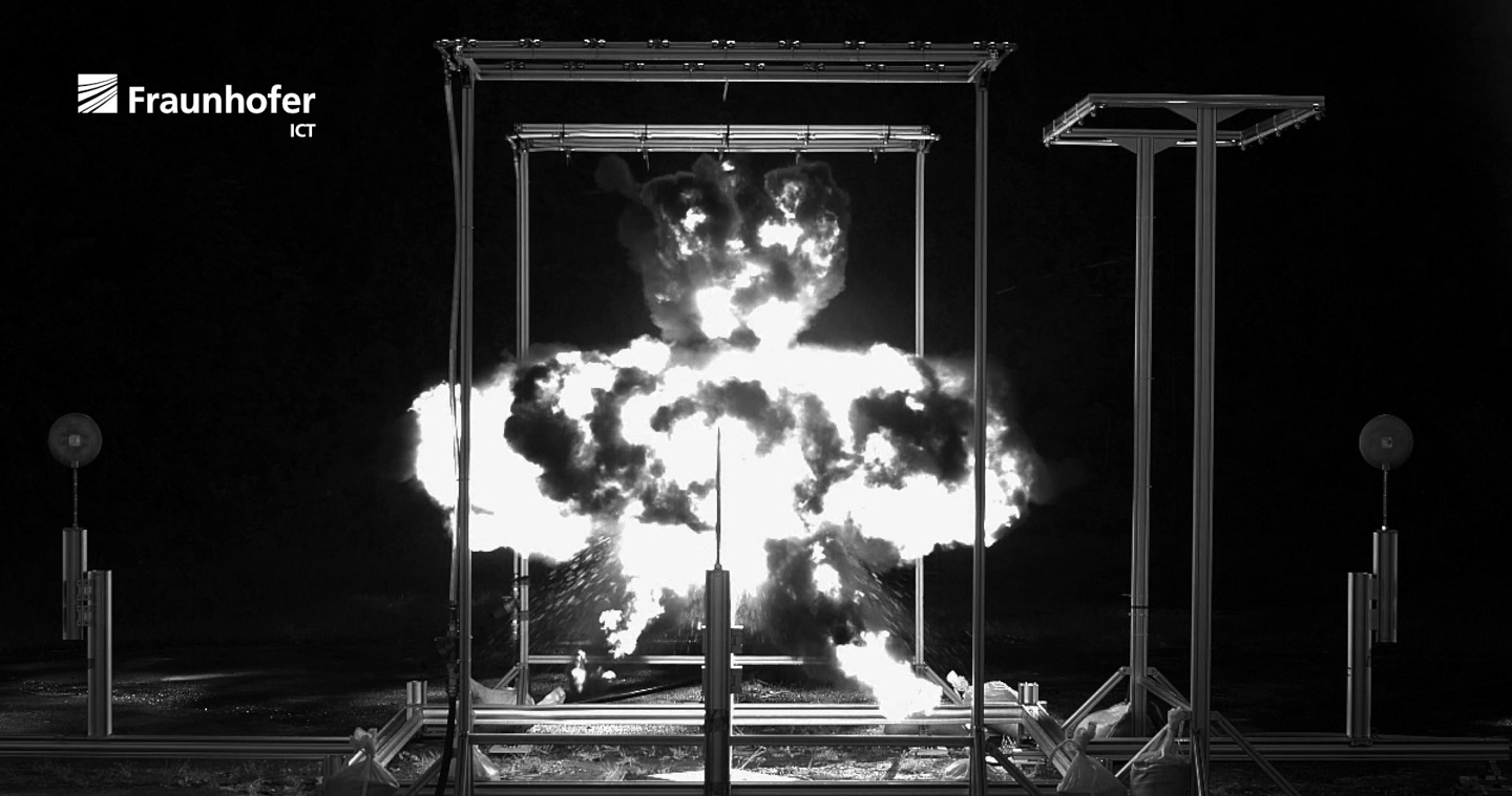 Explosivstofftestung am Fraunhofer ICT