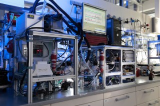 Teststand zur Messung von Kohlenstoffkorrosion