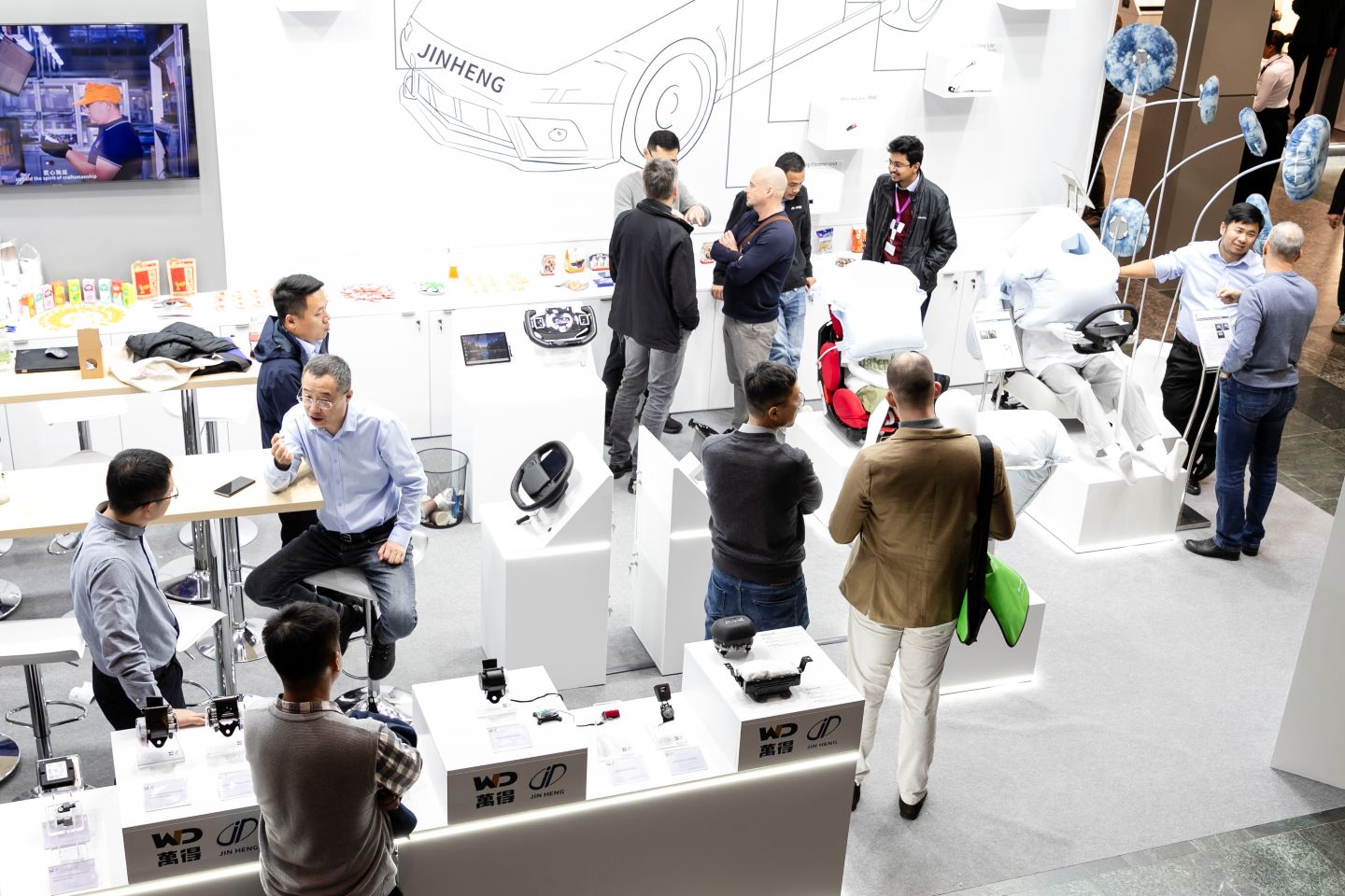 AIRBAG 2024: Messestand des Zulieferers Jinheng.