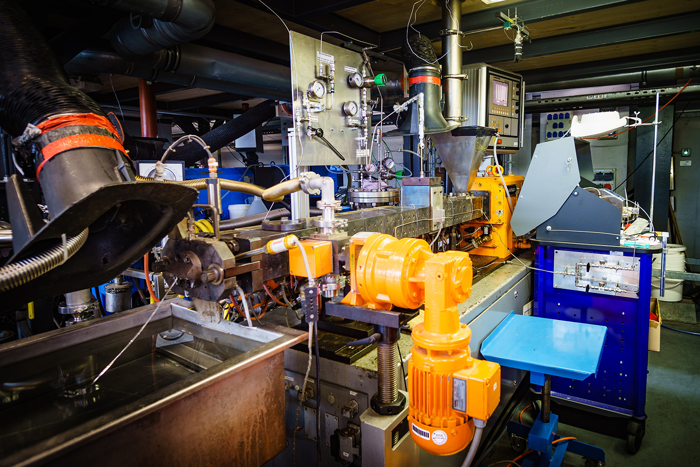 Extruder zur Reaktivextrusion am Fraunhofer ICT
