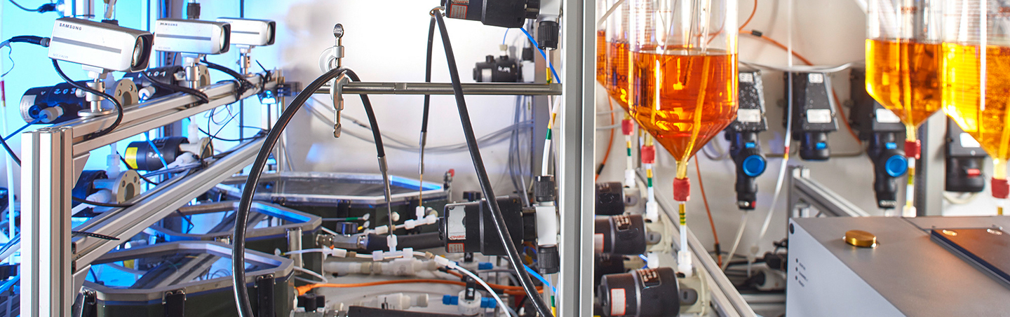 Spacially resolved spectroscopic process analysis in microreactors using fiber optics