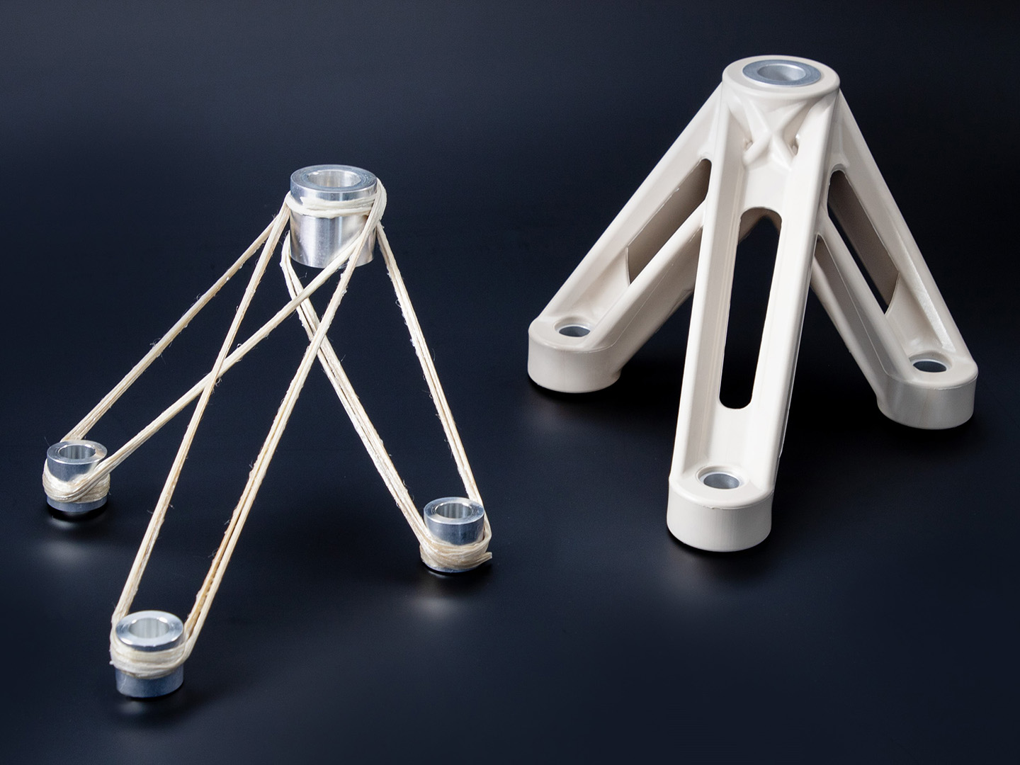 Strukturelles Spritzgießbauteil mit integrierter 3DSW-Verstärkung 