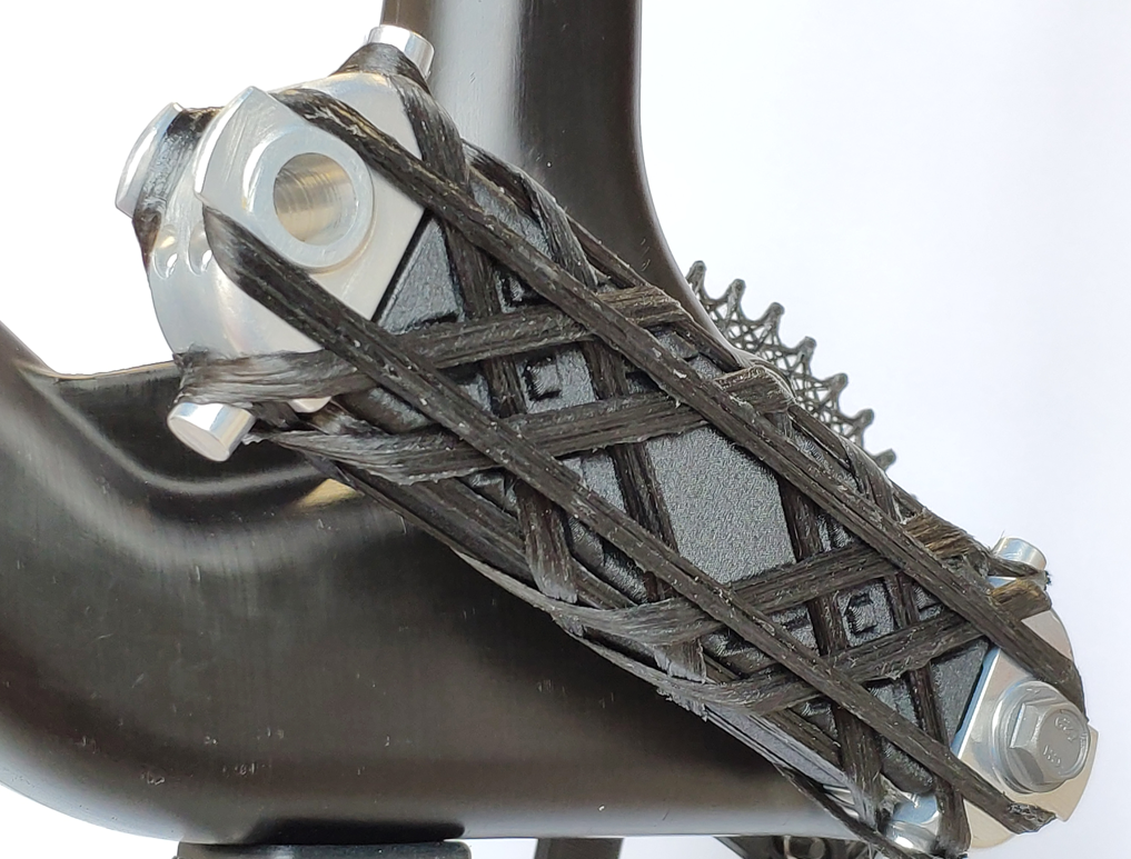 3D-gedruckte Fahrradtretkurbel mit externer 3DSW-Verstärkung