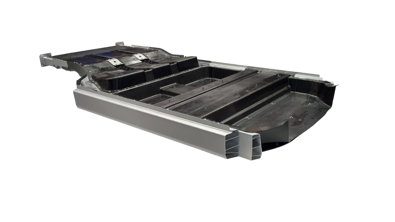 Integrated composite floor module