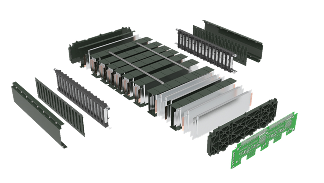 Exploded view of the battery module