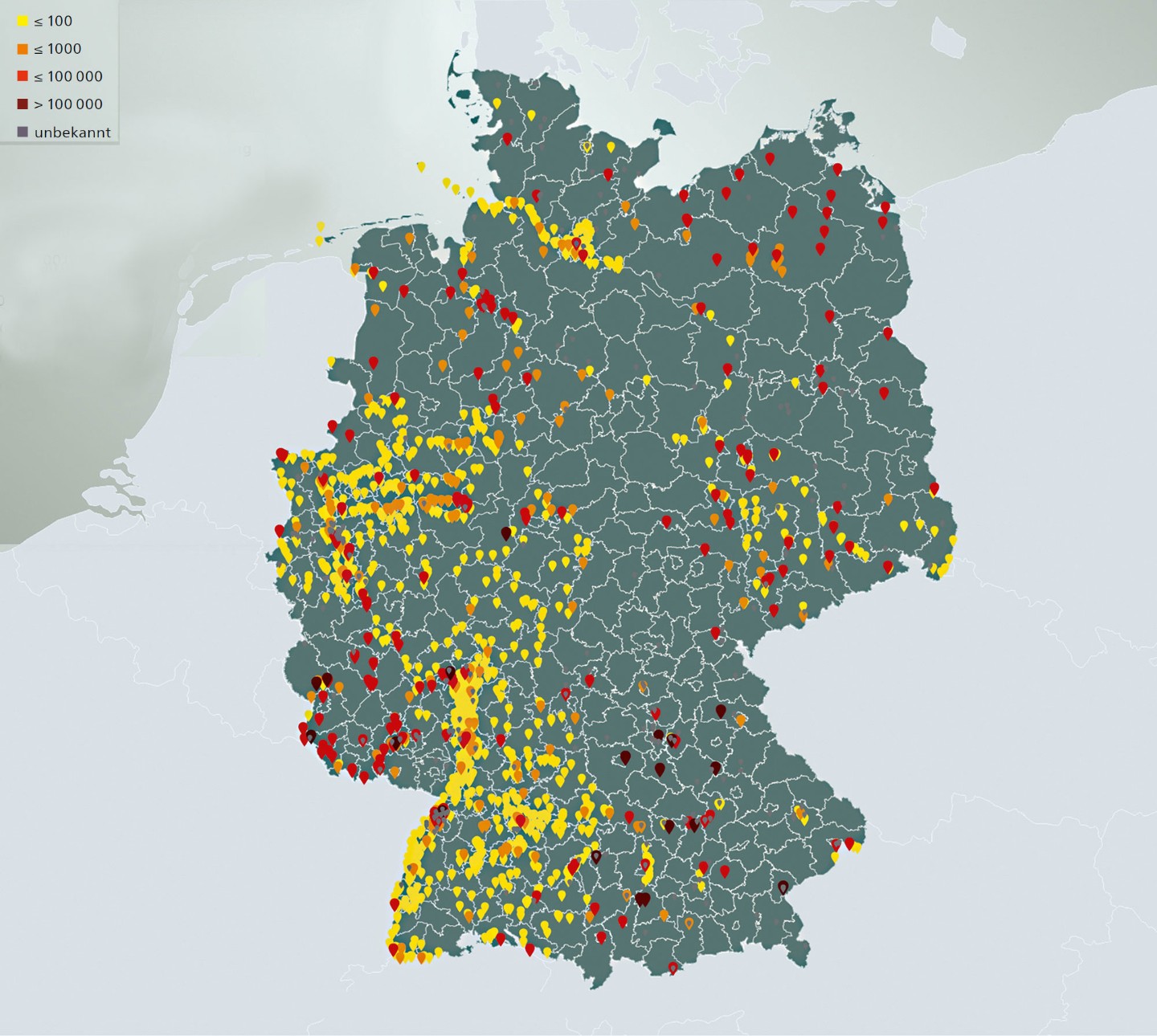 Graphic verified PFAS pollution in nanograms per liter and nanograms per kilogram