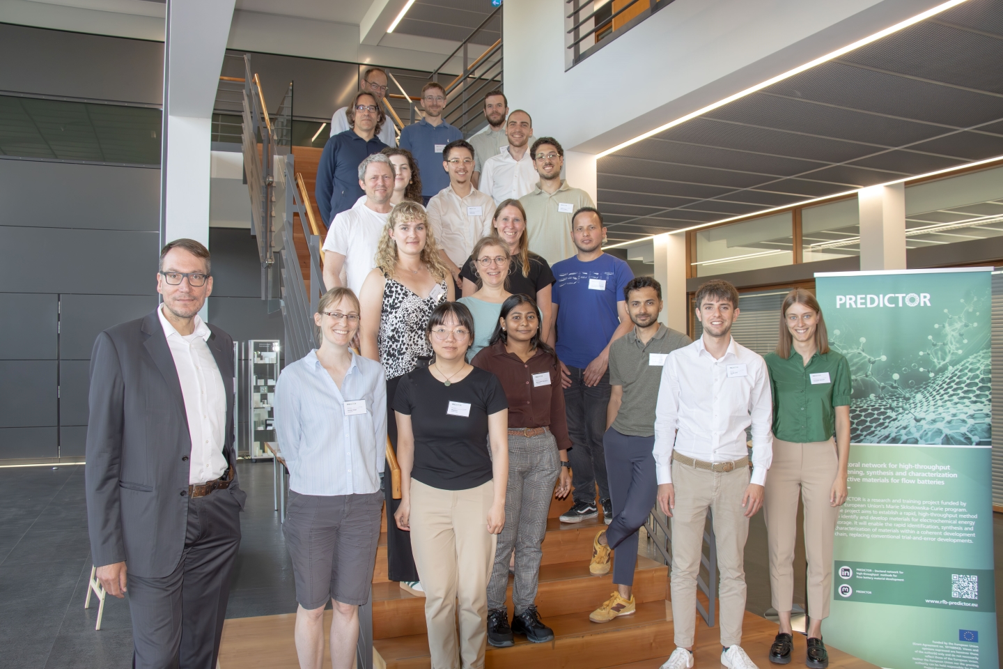 PREDICTOR partners and doctoral candidates at the project meeting and training unit 1 at Fraunhofer ICT, Pfinztal, Germany, June 17th, 2025